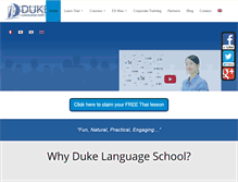 Tablet Screenshot of dukelanguage.com